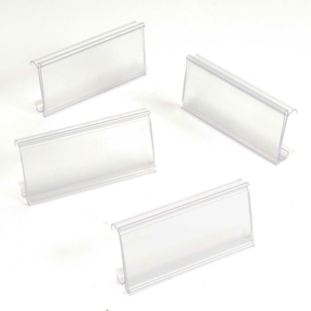 Clear Label Holder 3W X 1-1/4H With Paper Insert, 25 Piece